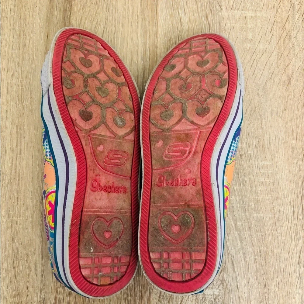Skechers Kids' Colorful Light up Shoes - Pink and Multicolor